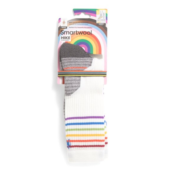 SMARTWOOL Other - SMARTWOOL White Wool Blend Hike Light Cushion Pride Pattern Crew Socks